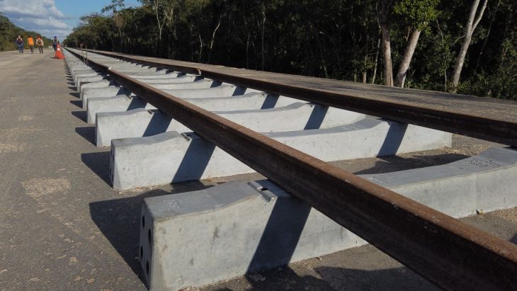 Inicia montaje de vías de prueba en Tramo 4 (Izamal-Cancún) del Tren Maya